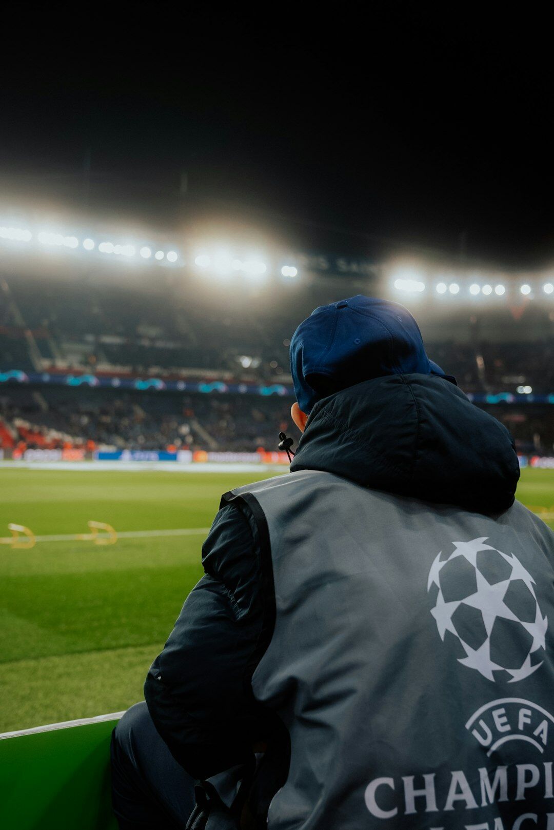 Uruguayan football star giving a television interview