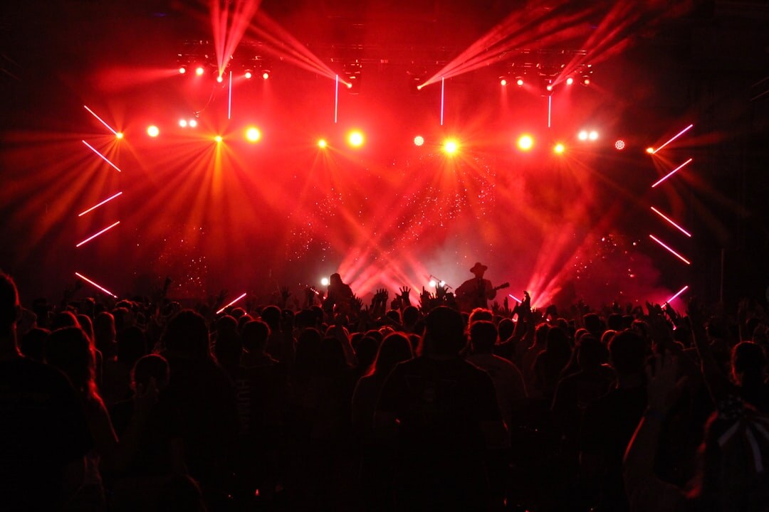 stage lights concert setup