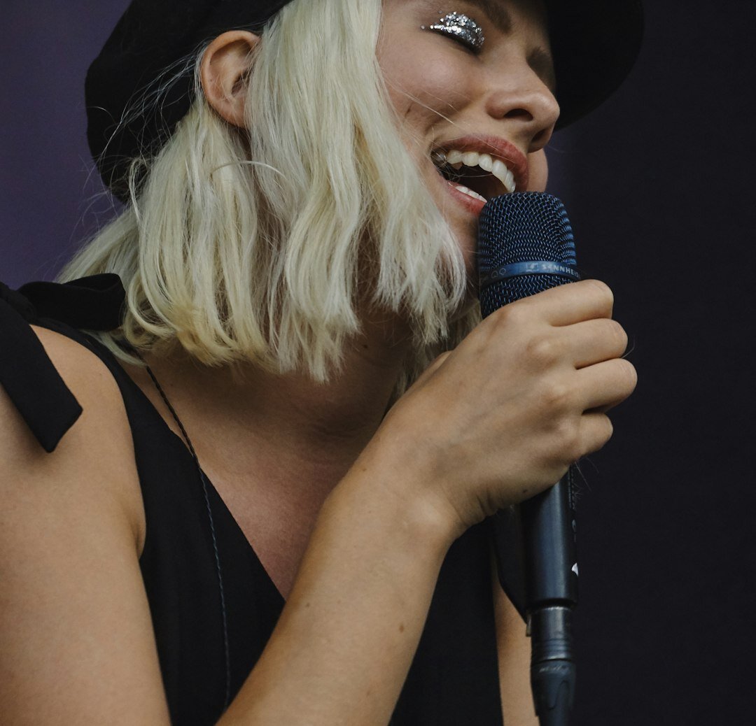 pop star on stage