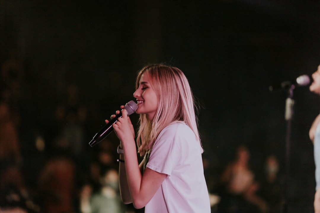 singer performing live